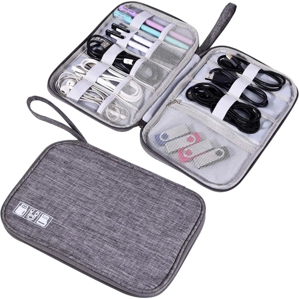 Borsa Organizer per elettronica, borsa da trasporto impermeabile, borsa da viaggio Organizer per cavi universale, accessori per borse portaoggetti per elettronica