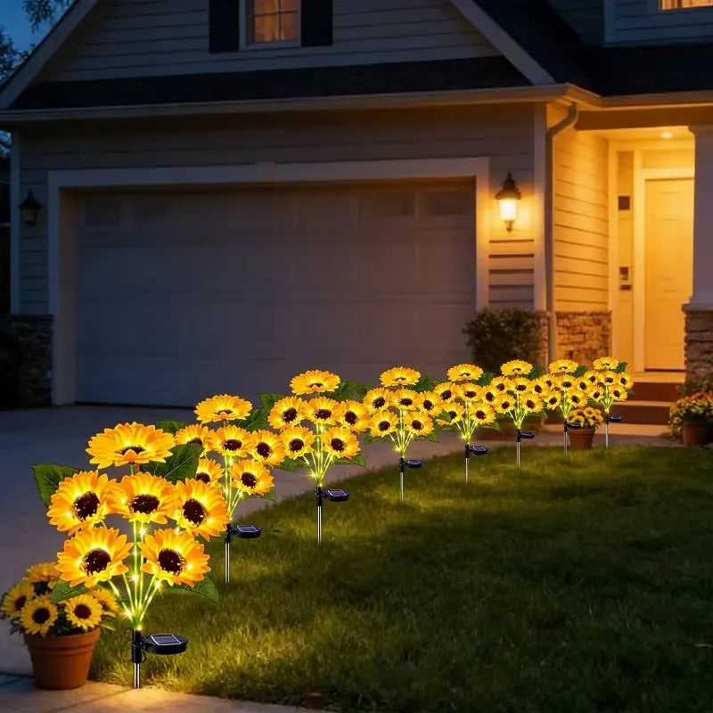 LED Solar Sunflower Garden Lights – Impermeable Outdoor Decoration | KekkoMania Shop