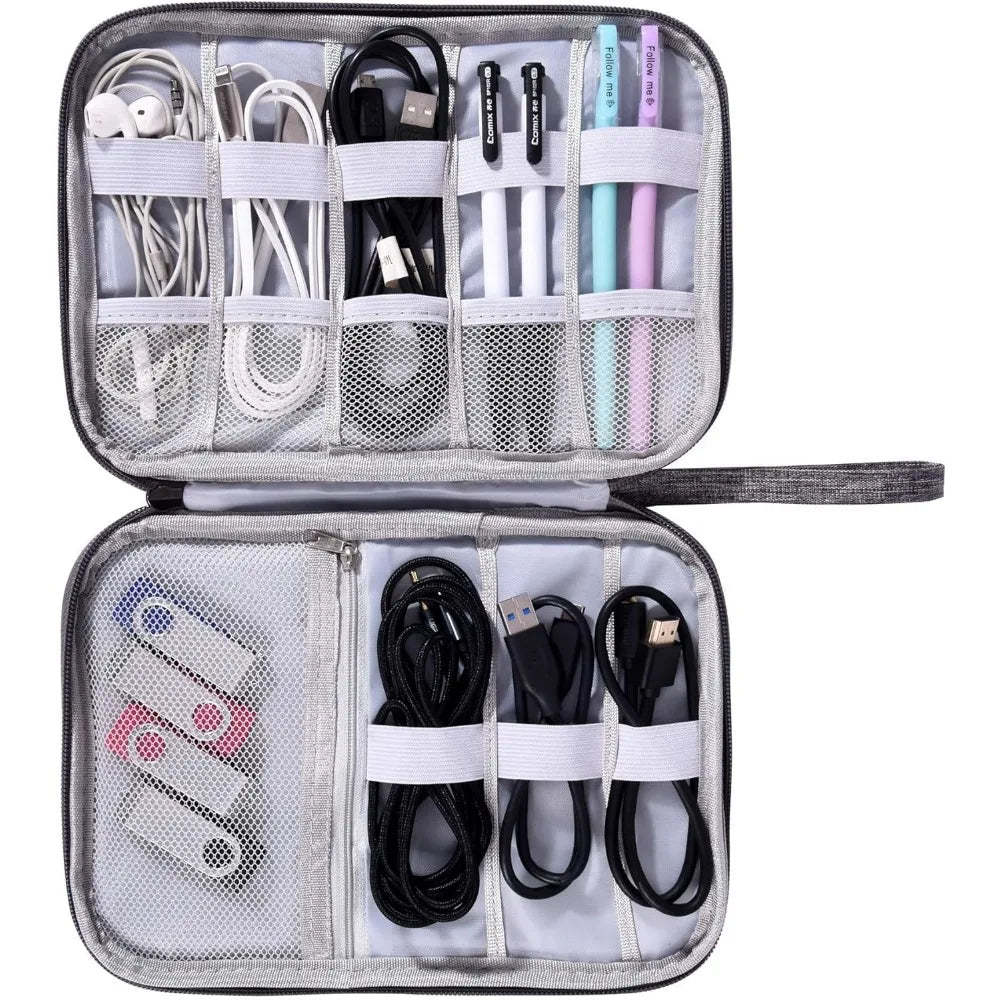Borsa Organizer per elettronica, borsa da trasporto impermeabile, borsa da viaggio Organizer per cavi universale, accessori per borse portaoggetti per elettronica