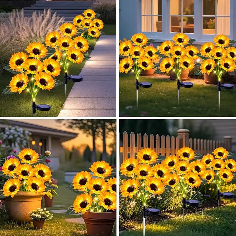 LED Solar Sunflower Garden Lights – Impermeable Outdoor Decoration | KekkoMania Shop