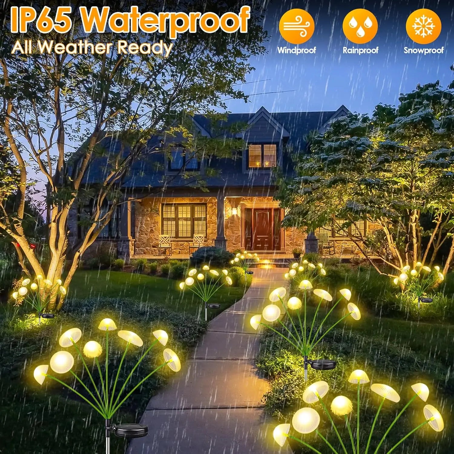 LED Mushroom Garden Solar Lights - RGB and Warm Light Outdoor Decoration | KekkoMania Shop