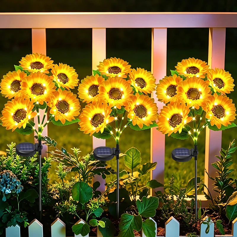 LED Solar Sunflower Garden Lights – Impermeable Outdoor Decoration | KekkoMania Shop