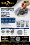 Silicone Drain Hair Catcher Shower and Sink – Universal Anti-Clog