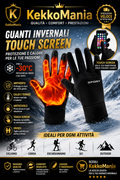 Warm Winter Gloves Touch Screen Cycling Gloves Windproof Non-Slip Cold Proof Ski Gloves for Running Hiking Outdoor Women Men