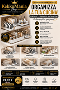 Retractable Organizer for Lids, Plates and Pots – Adjustable Lid Holder for Drawers and Kitchen Cabinets