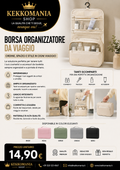 Borsa Organizer da Viaggio Impermeabile per Cosmetici e Accessori