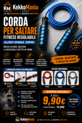 KekkoMania Shop – Corda per Saltare Fitness Regolabile 6 mm