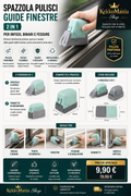 2-in-1 Window Track Cleaning Brush – For Frames, Tracks, and Crevices