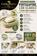 Quick Drain Soap Dish – Non-slip Draining Soap Holder for Bathroom, Shower, and Kitchen