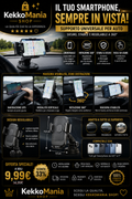 Supporto Universale per Smartphone da Auto - Rotazione 360° per Cruscotto.