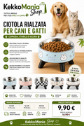 Elevated Non-Slip Stainless Steel Bowl for Dogs and Cats – KekkoMania Shop