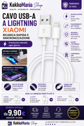 KekkoMania Shop – Cavo USB-A Lightning Xiaomi per iPhone, Ricarica Rapida