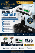 KEKKOMANIA SHOP™ – Bilancia Digitale Portatile per Bagagli 50 kg