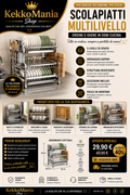 2-Tier Dish Drainer with Cutlery Holder and Drip Tray – Rustproof