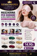 Kekkomania Shop – Double Layer Silk Sleep Mask, Light-Blocking and Breathable