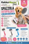 KekkoMania Shop – Self-Cleaning Brush for Dogs and Cats | Removes Hair and Undercoat