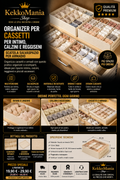 Organizer per Cassetti per Intimo, Calzini e Reggiseni – Scatola Salvaspazio per Armadio