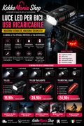 KekkoMania Shop – USB Rechargeable Front LED Bike Light with Tail Light, 6 Modes