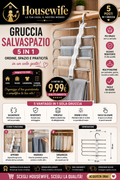 Kekkomania Shop – Grucce Salvaspazio 5 in 1 in Acciaio per Armadio