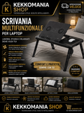 🛏️ Multifunctional Laptop Desk for Bed with Stand and Cooling