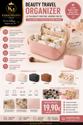 Beauty Travel Organizer – Custodia Porta Cosmetici da Viaggio