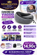 Cuscino da Viaggio Ergonomico in Memory Foam – Supporto per il Collo | KEKKOMANIA SHOP