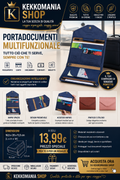 KEKKOMANIA SHOP – Multifunctional Travel Document Holder with Passport, Card and Document Holder