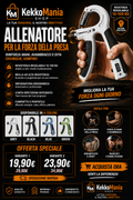KekkoMania Shop – Hand Grip Regolabile 100 kg per Allenamento della Presa