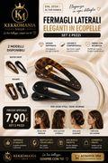 KekkoMania Shop – Elegant Faux Leather Side Clips | Set of 2