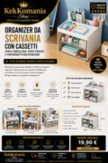 Desk Organizer with Drawers - Stationery Holder, Makeup Holder and Multifunctional Storage Box