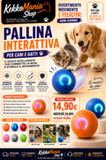 Pallina Interattiva per Cani e Gatti – Gioco Automatico con Movimento e Luce | KekkoMania Shop