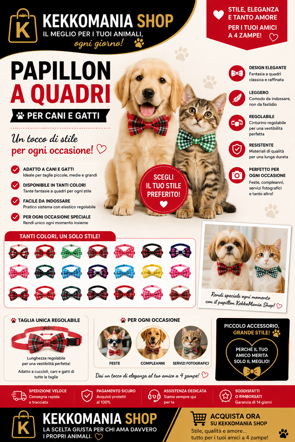 🎀 A TOUCH OF STYLE FOR YOUR 4-LEGGED FRIEND!