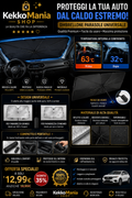 Proteggi gli interni della tua auto dal sole e dal calore con il pratico ombrello parasole pieghevole.