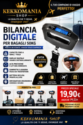 KEKKOMANIA SHOP – Bilancia Digitale Portatile per Bagagli