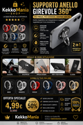 360° Rotating Phone Ring Holder – Universal Magnetic Grip with Kickstand