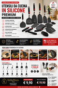 Premium Scratch-Proof Silicone Kitchen Utensil Set – Heat-Resistant Spatulas and Turners for Nonstick Cookware