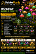 LED Mushroom Garden Solar Lights - RGB and Warm Light Outdoor Decoration | KekkoMania Shop
