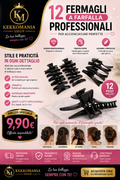 KekkoMania Shop – Set da 12 Fermagli per Capelli a Farfalla Professionali