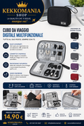 Digital Travel Organizer Cube - Multifunctional Cable and Accessory Case