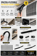 Flexible Crevice and Corner Cleaning Brush – Ideal for Radiators, Furniture, and Cars