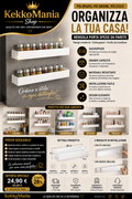 Self-Adhesive Wall Spice Rack (Set of 2) – No-Drill Kitchen Organizer