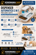 2-in-1 Automatic Pet Feeder for Dogs and Cats – Food and Water Bowl | KekkoMania Shop