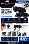 Kekkomania Shop – 3D Memory Foam Sleep Mask, Eye Mask for Travel and Rest
