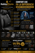 Memory Foam Car Lumbar Cushion - Universal Ergonomic Back Support