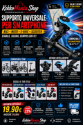 KekkoMania Shop – Supporto Universale per Smartphone da Bici, Moto, E-Bike e Scooter