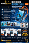 IPX8 Waterproof Pouch for Smartphones up to 7" with Lanyard – TOPK Underwater Touchscreen
