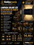 Lampada Solare LED da Esterno con Sensore Crepuscolare – Illuminazione da Parete | Kekkomania Shop