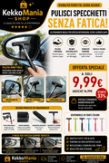 Pulisci Specchietti Auto Telescopico - Tergivetro per Specchietti Retrovisori con Manico Estensibile